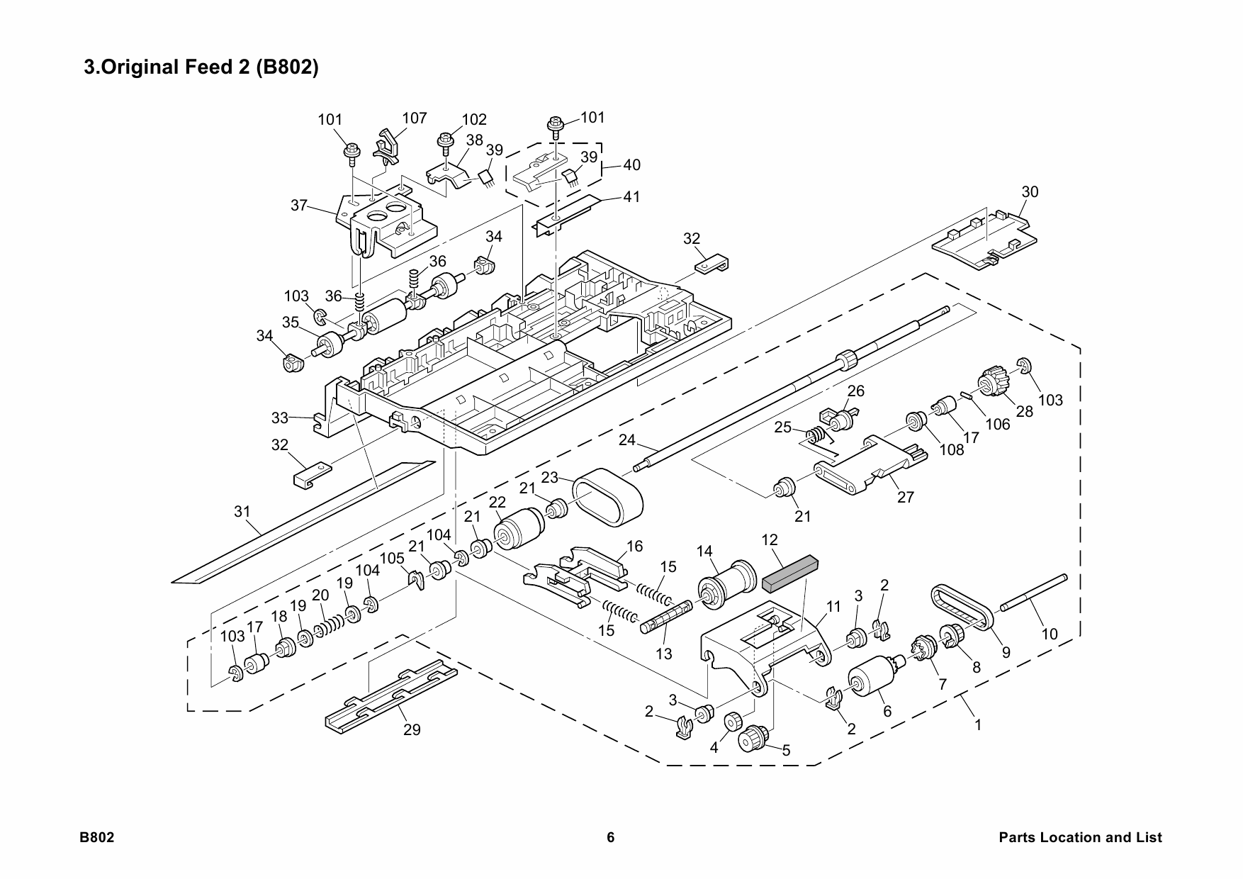RICOH Options B802 AUTO-REVERSE-DOCUMENT-FEEDER Parts Catalog PDF download-3 RICOH Options B802 AUTO-REVERSE-DOCUMENT-FEEDER Parts Catalog PDF download-3